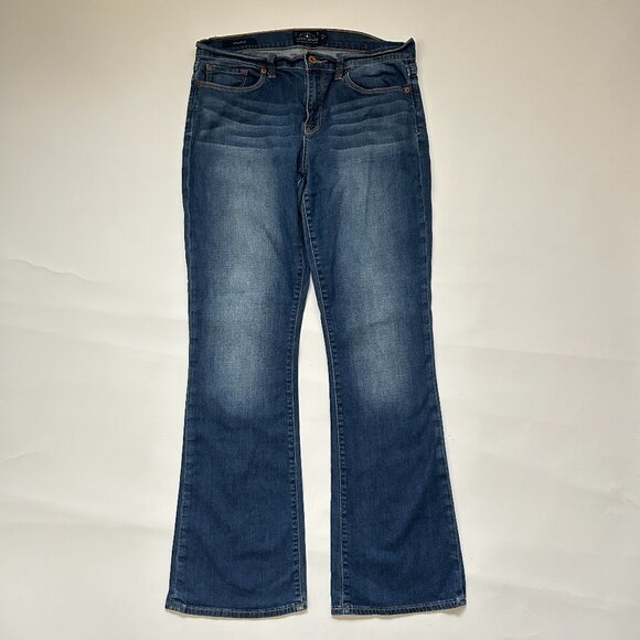 Lucky Brand Womens Sofia Boot Cut Jeans Size 12/31 R Blue Denim Mid Rise 7W11604 - Picture 1 of 13